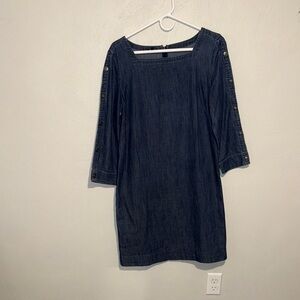 Talbots Denim Shift Dress